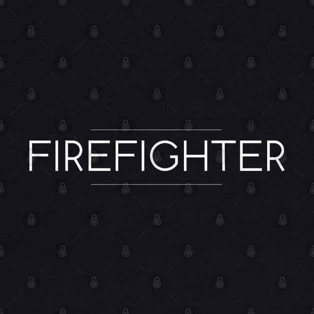 Firefighter Minimalist Design by Studio Red Koala